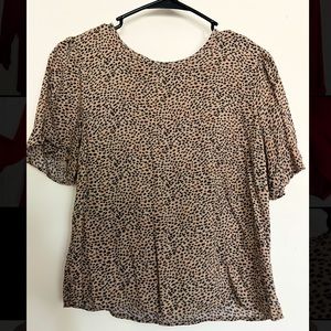 Abercrombie and Fitch Cheetah Print Blouse